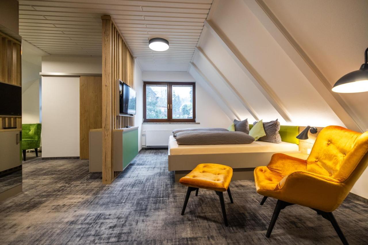 Pension & Cafe Abendroete Kurort Oybin Exterior foto
