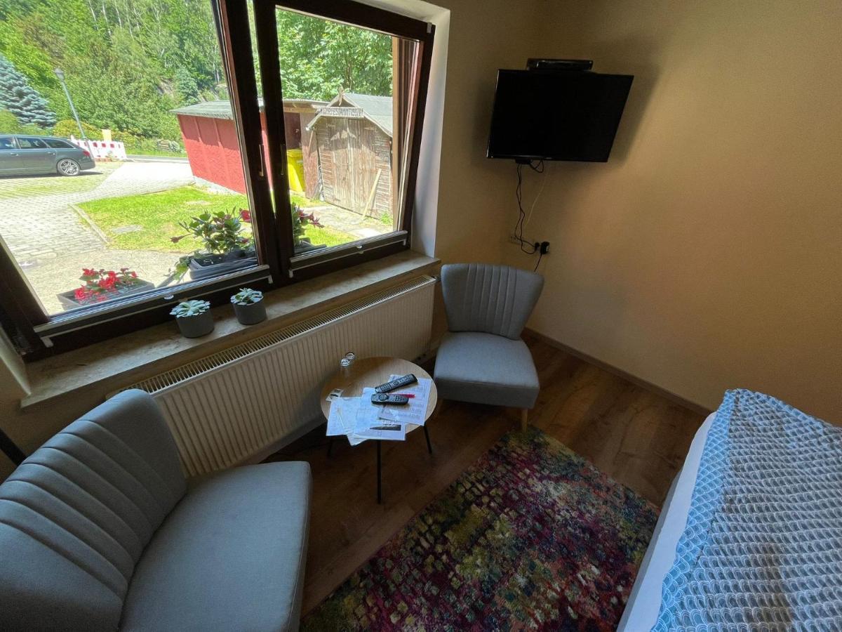 Pension & Cafe Abendroete Kurort Oybin Exterior foto